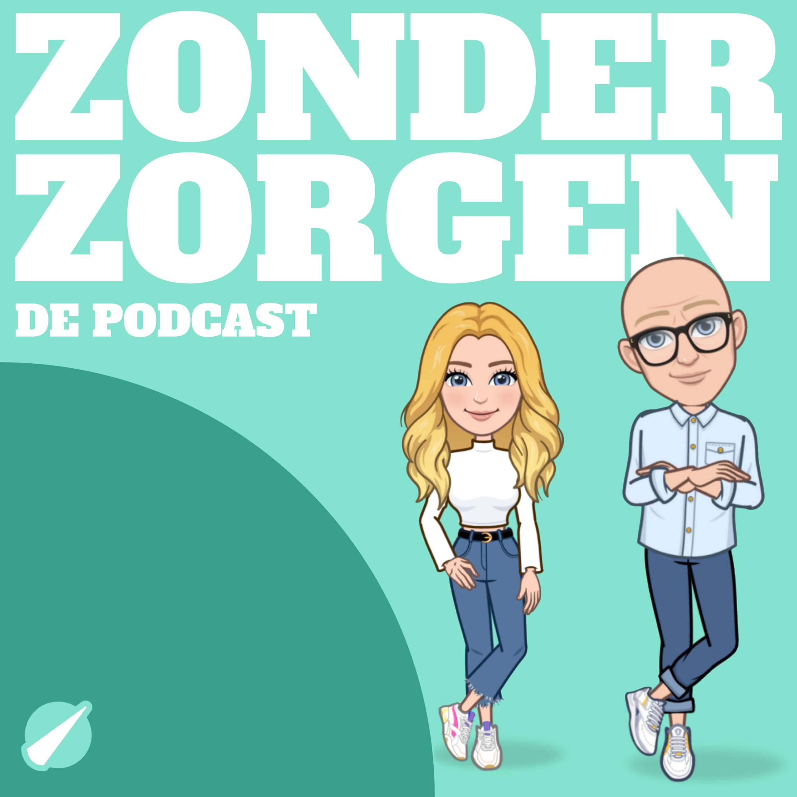 art for podcast Zonder Zorgen de Podcast by Pam Lanters